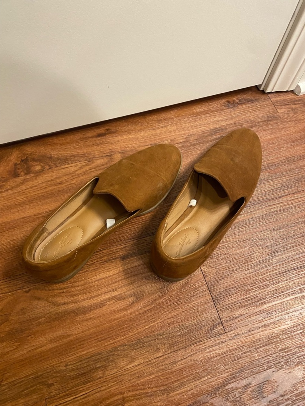 Women’s Suede Slip-On Loafers in Brown